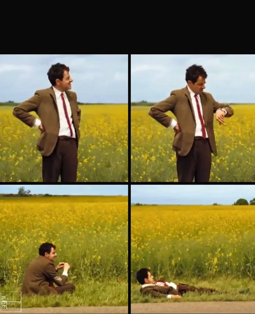 Mr bean waiting