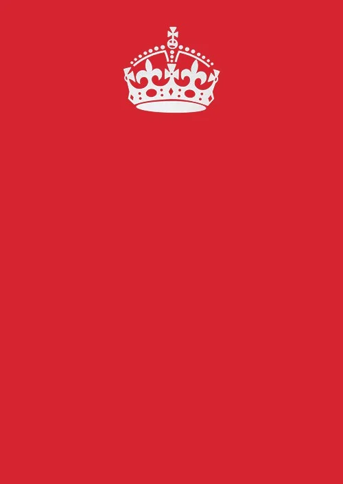 Keep Calm And Carry On Red