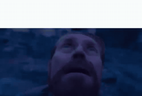 William Dafoe looking up