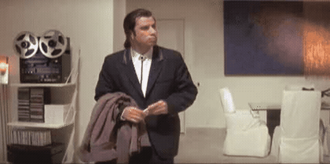 Confused John Travolta Pulp Fiction