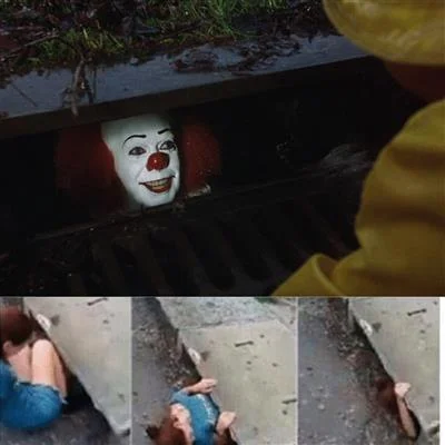 Pennywise in sewer