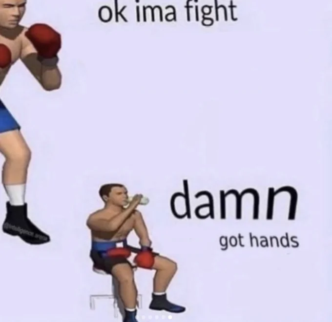 Damn got hands