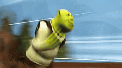 Shrek running