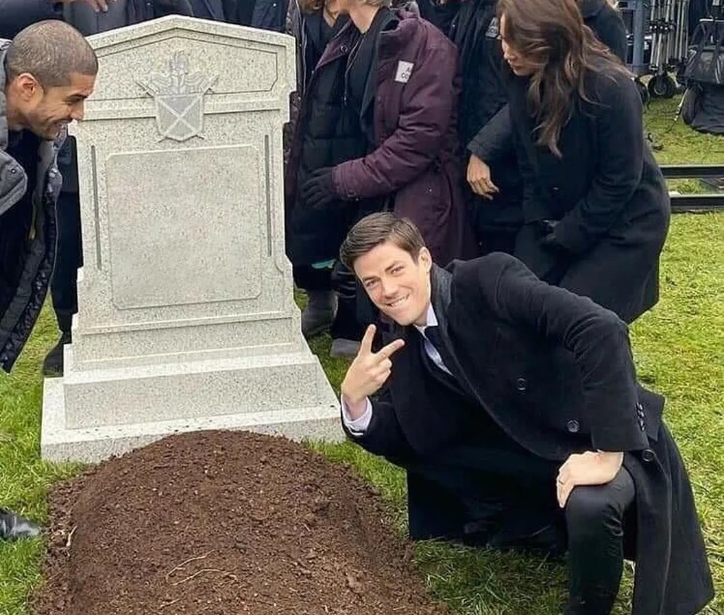 Peace sign tombstone