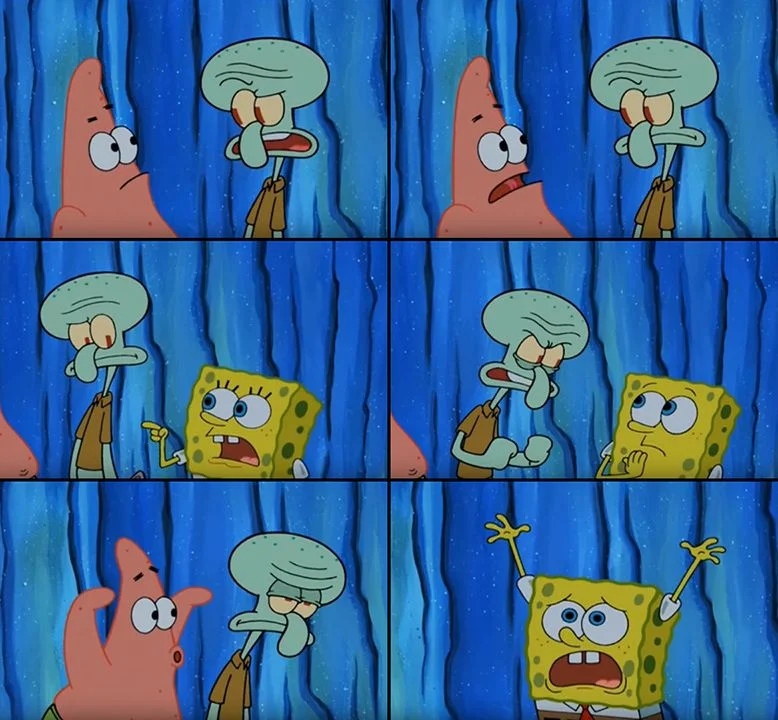Stop it, Patrick! You're Scaring Him!