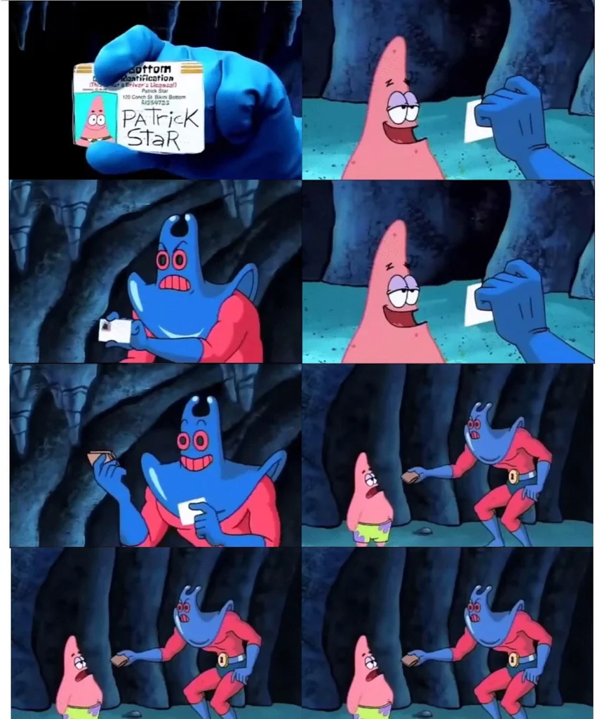 Patrick not my wallet
