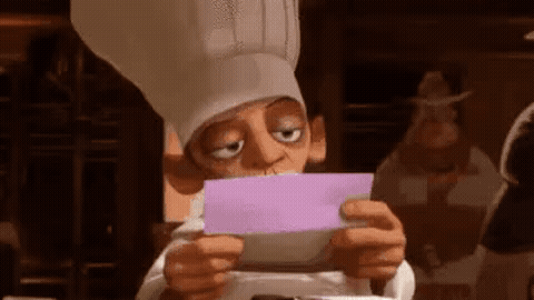 Chef Skinner Reading a Letter