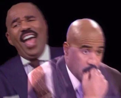 Steve Harvey Laughing Serious